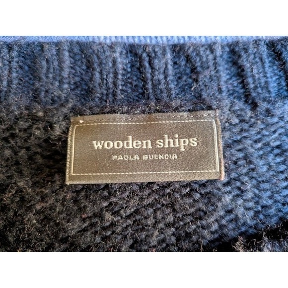 Wooden Ships Paola Womens Sweater Size L American Flag Americana Patriotic Hygge - Picture 4 of 8